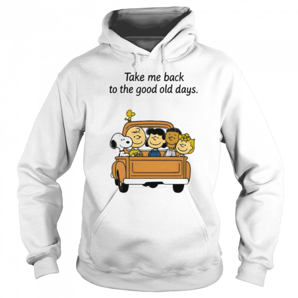 Peanuts characters take me back to the good old days shirt Sweatshirt