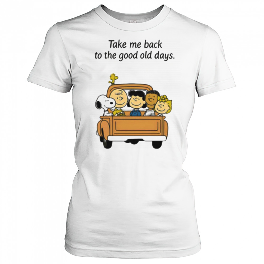 Peanuts characters take me back to the good old days shirt Women's T-shirt