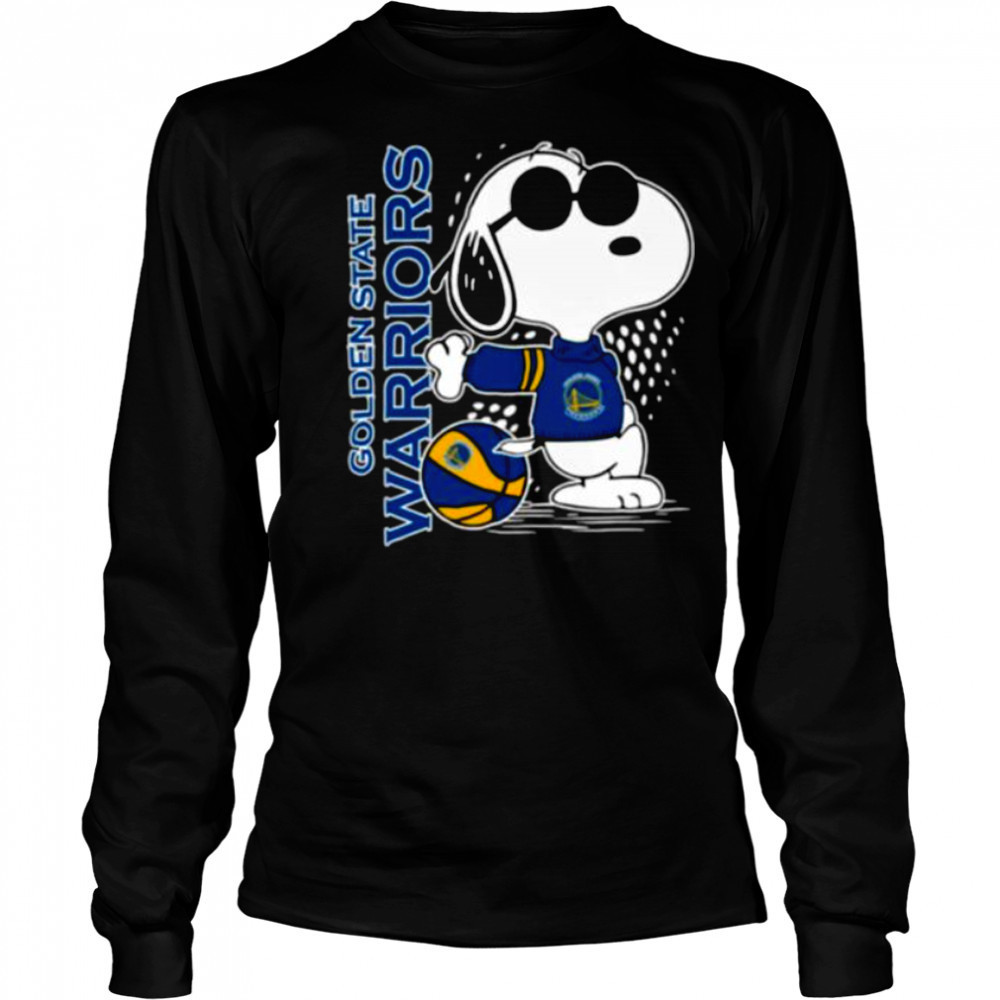 Peanuts Snoopy Golden State Warriors Basketball 2025 Shirt Long Sleeved