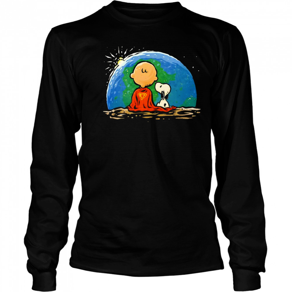 Peanuts Super Earthrise shirt Long Sleeved