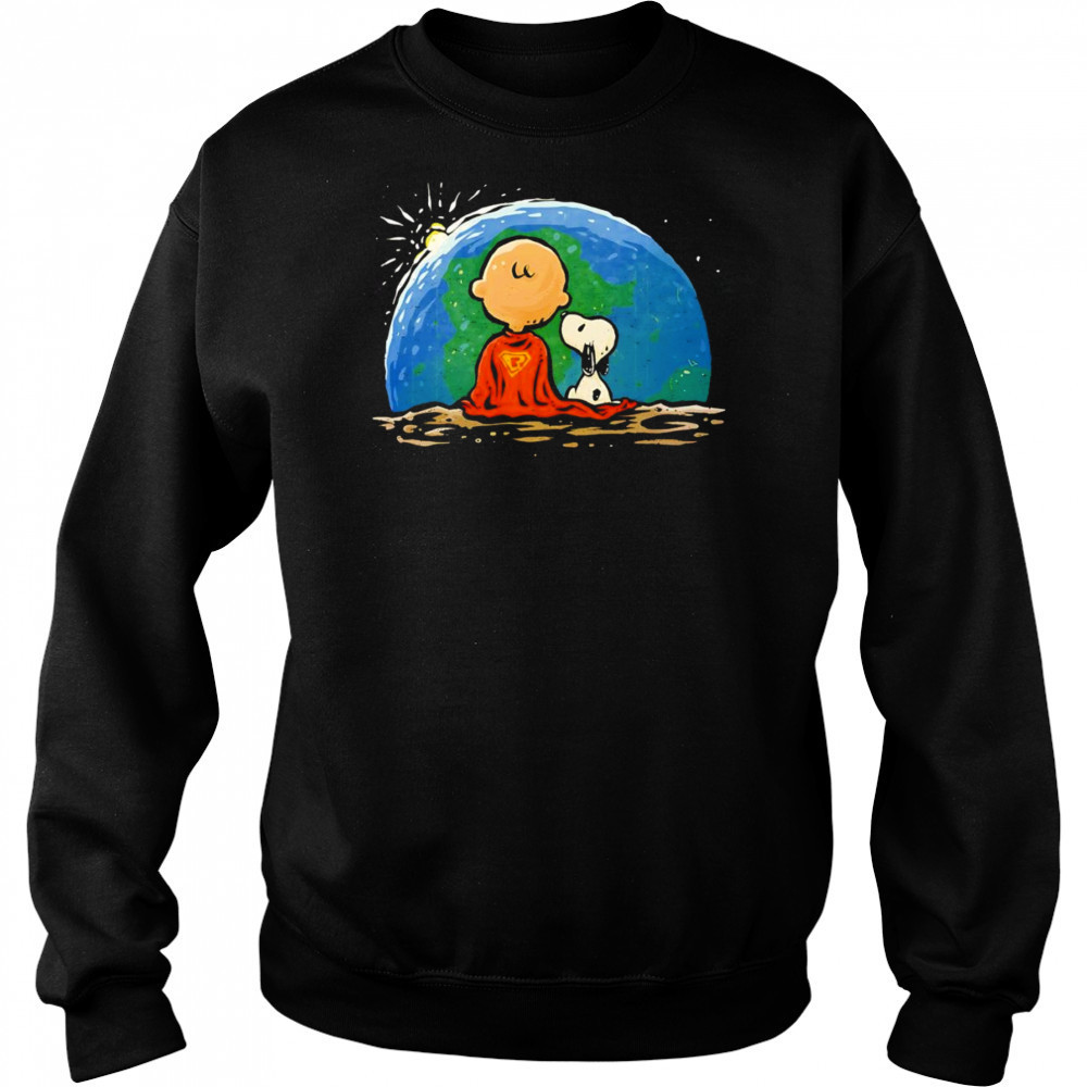 Peanuts Super Earthrise shirt Hoodie