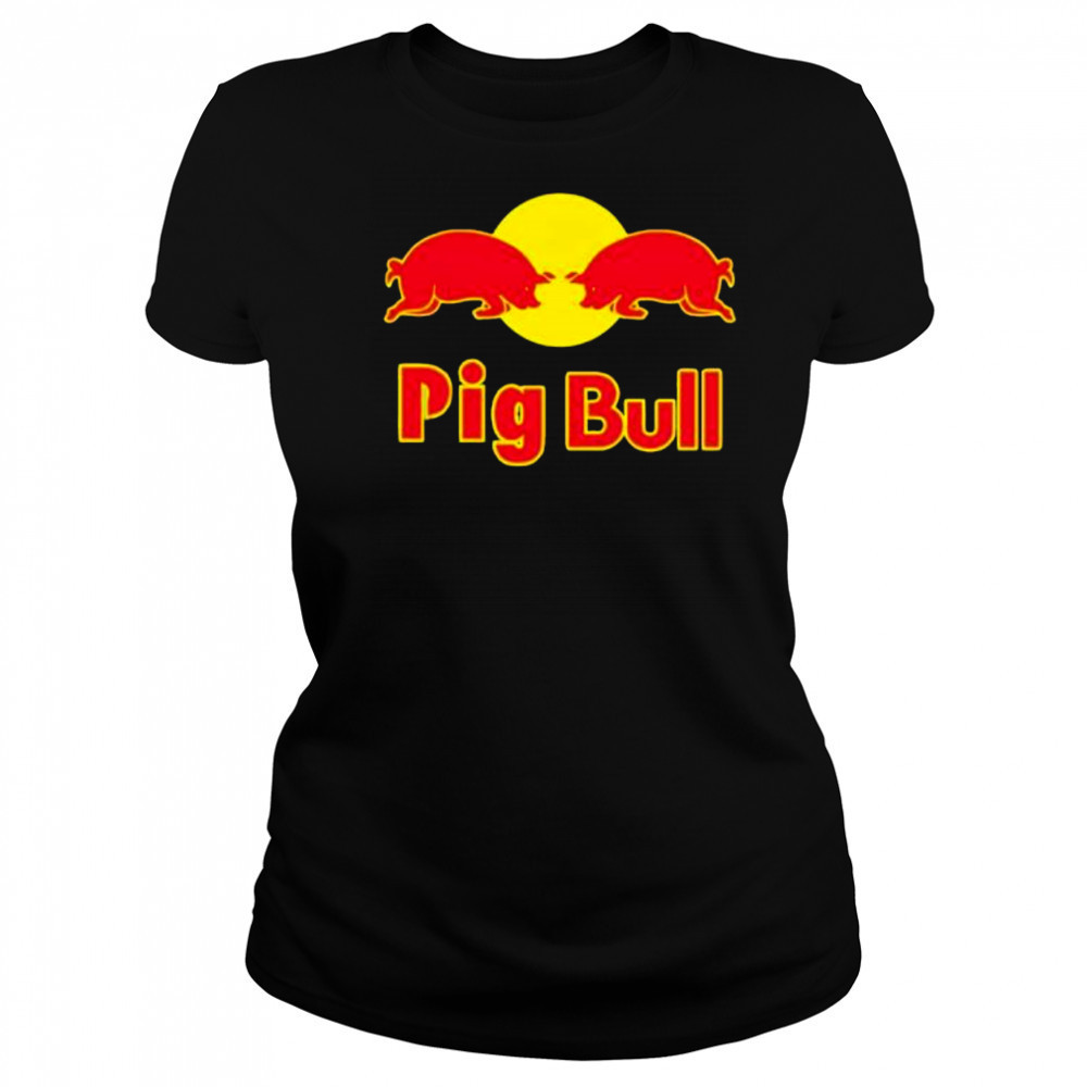 Pig bull red bull parody shirt Women's T-shirt