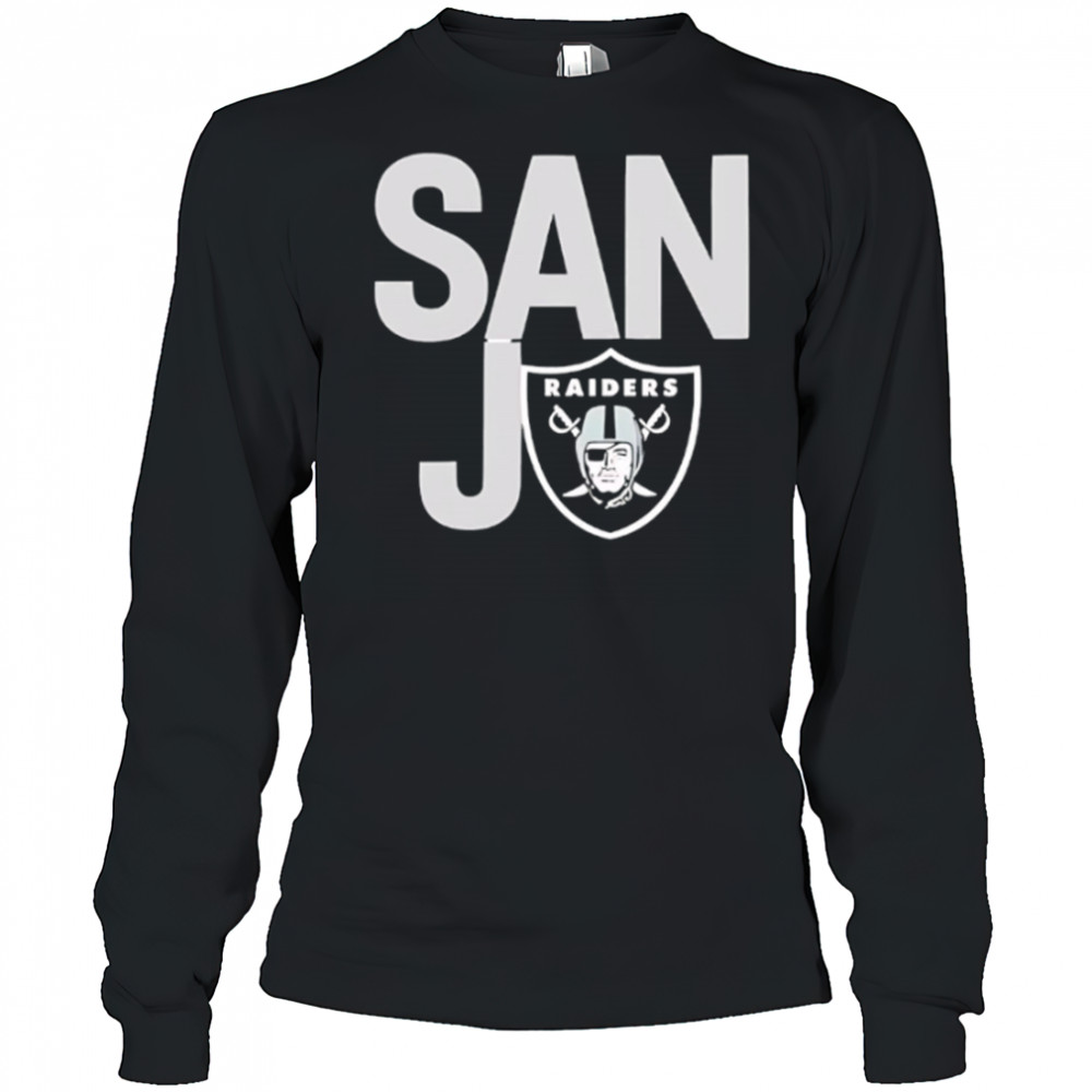 San Jo Las Vegas Raiders logo shirt Long Sleeved