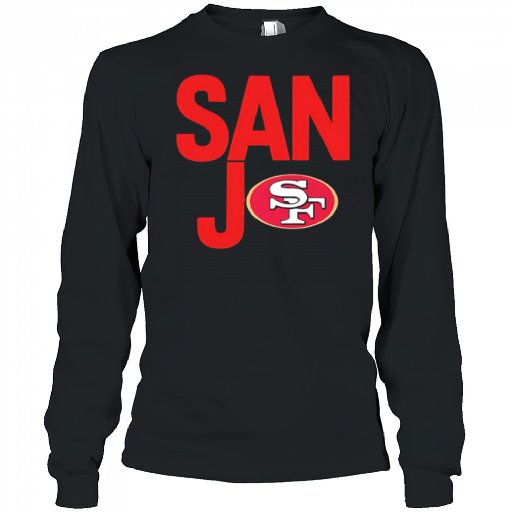 San Jo San Francisco 49ers logo shirt Long Sleeved
