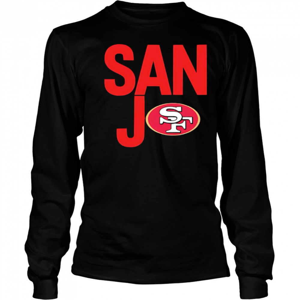 San Jo San Francisco 49ers logo shirt Long Sleeved