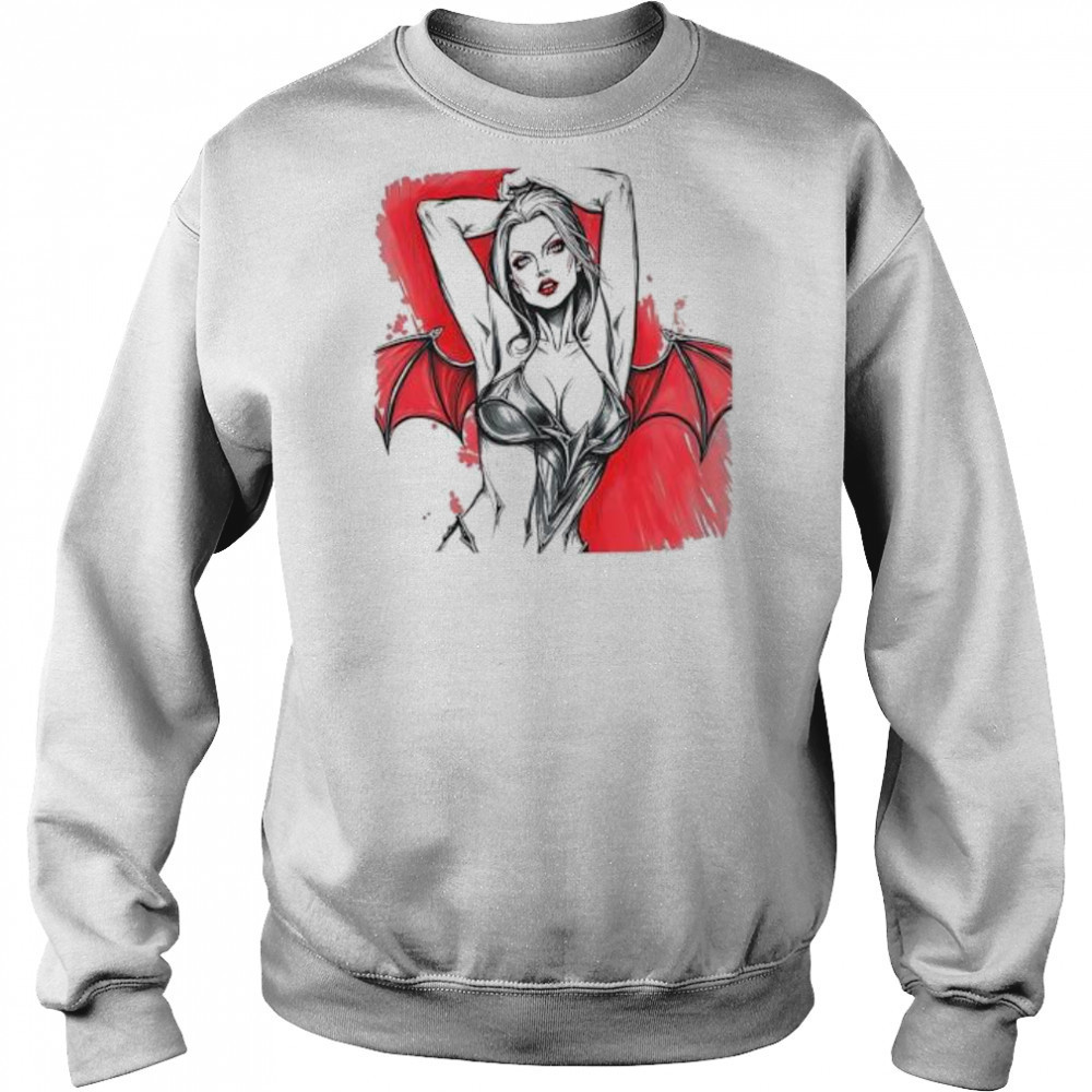 Sexy Devil Lady Print shirt Hoodie