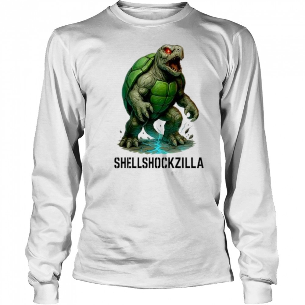 Shellshock Zilla Parody Turtle shirt Long Sleeved