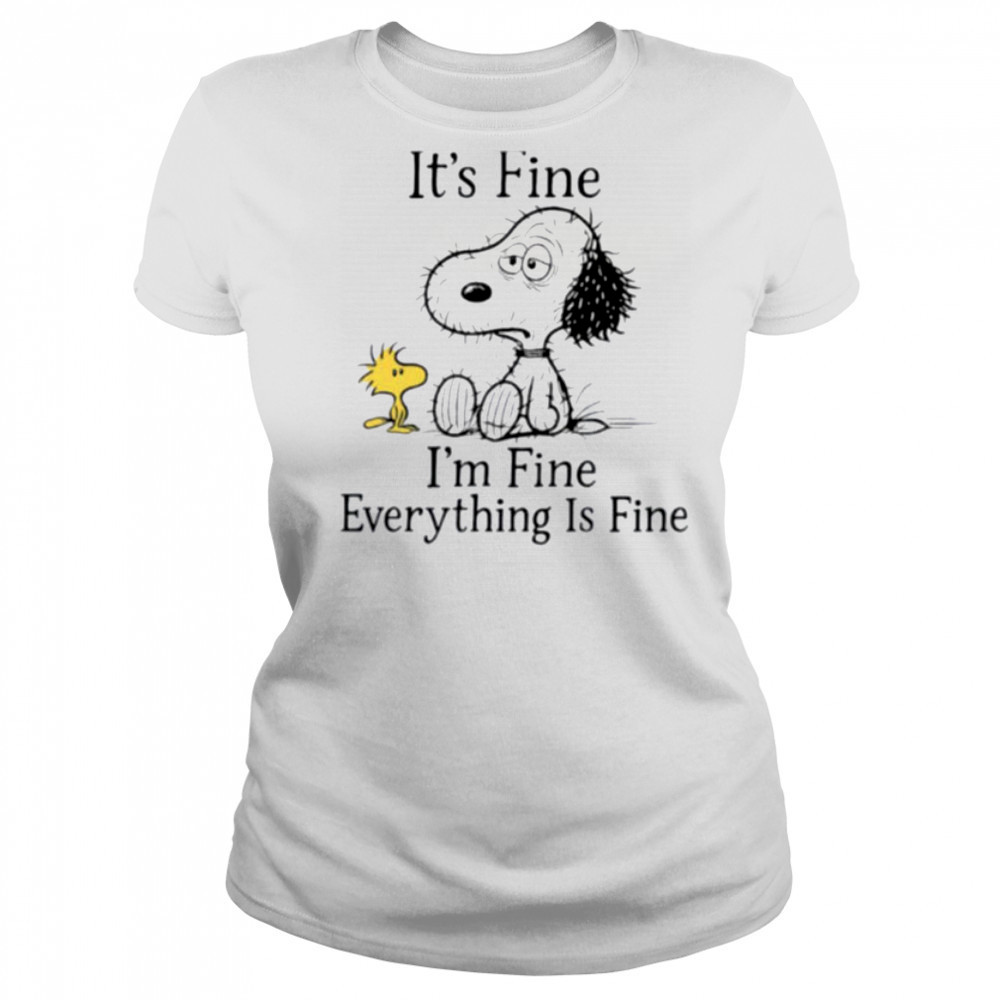 Snoopy and Woodstock it’s fine I’m fine everything is fine shirt Women's T-shirt