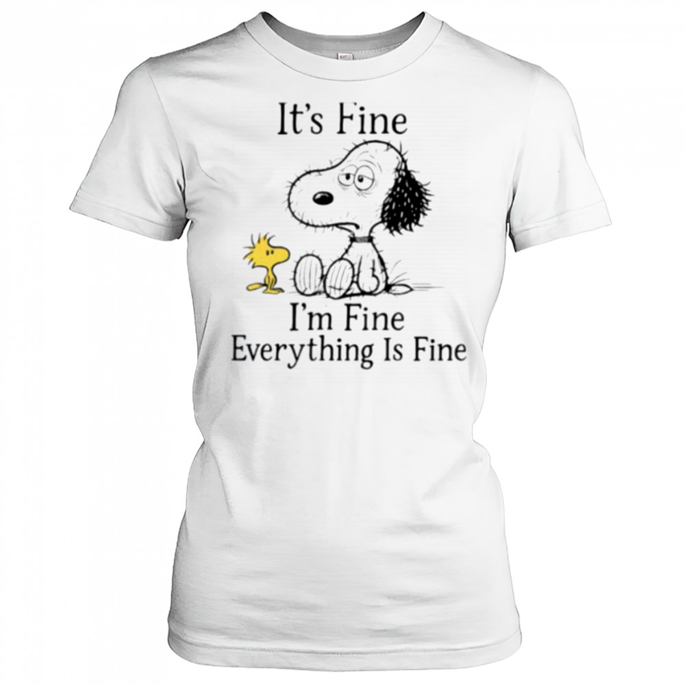 Snoopy and Woodstock it’s fine I’m fine everything is fine shirt Women's T-shirt
