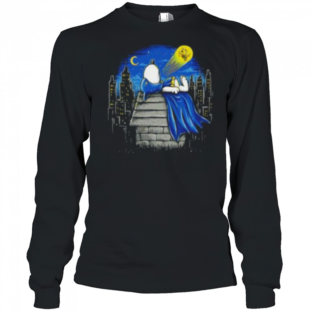 Snoopy Batman Batdog shirt Long Sleeved