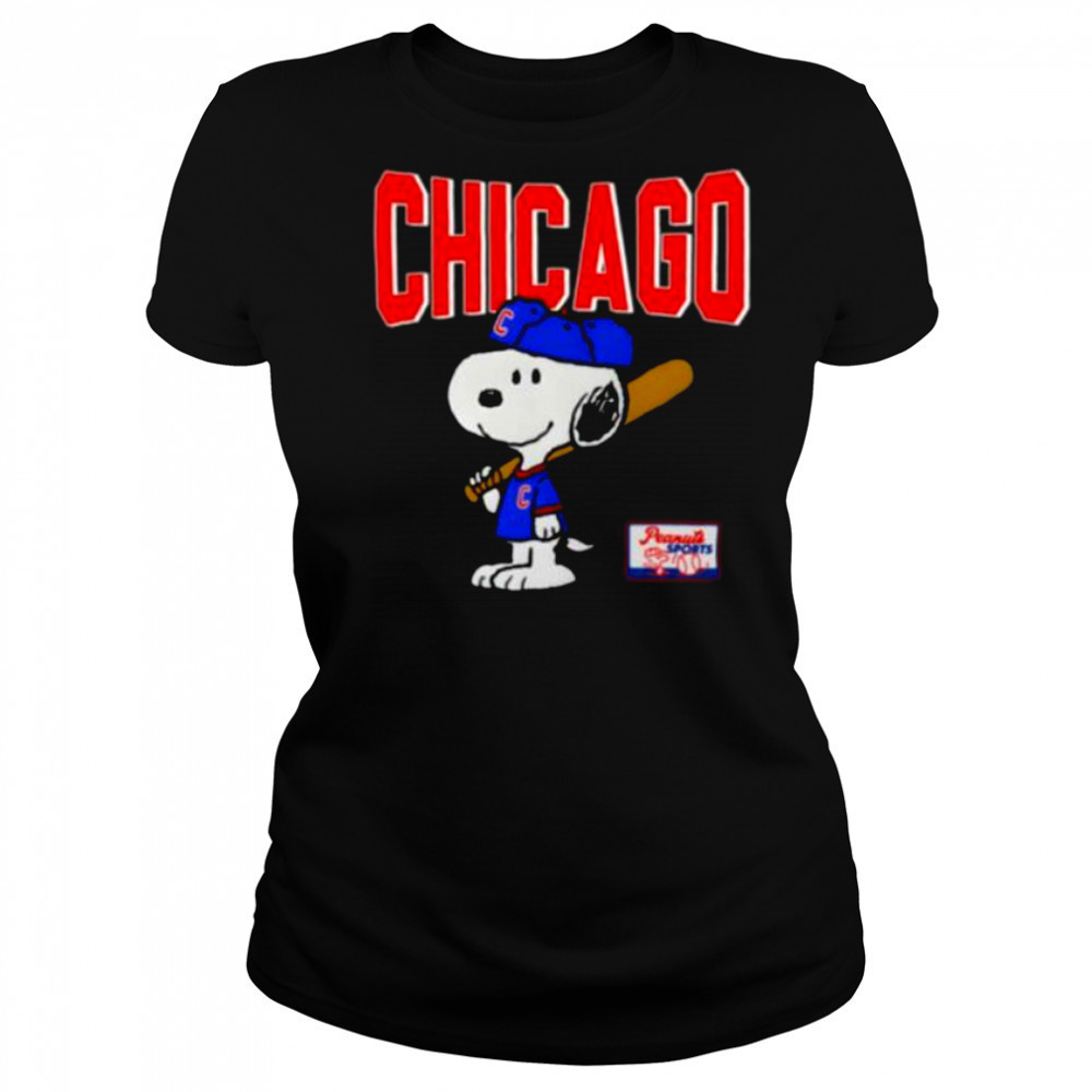 Snoopy Peanuts Ripple Junction Chicago Baseball shirt Women's T-shirt