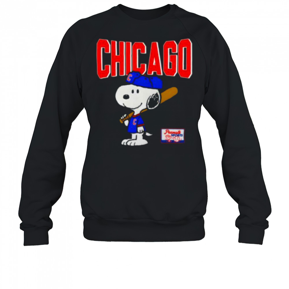 Snoopy Peanuts Ripple Junction Chicago Baseball shirt Sweatshirt