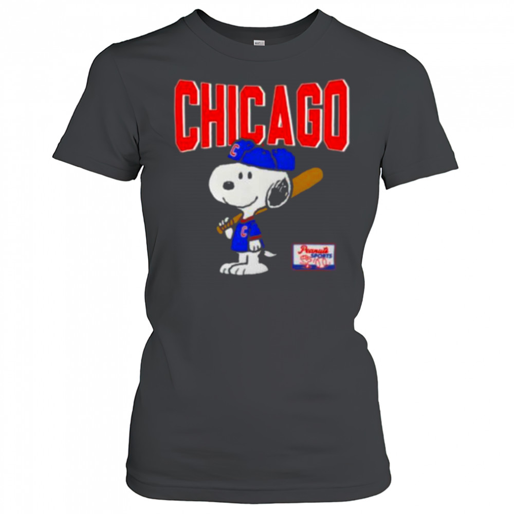 Snoopy Peanuts Ripple Junction Chicago Baseball shirt Women's T-shirt