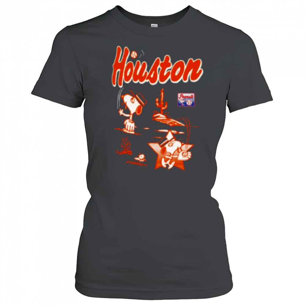 Snoopy Peanuts Ripple Junction Houston Baseball T Shirts Women's T-shirt