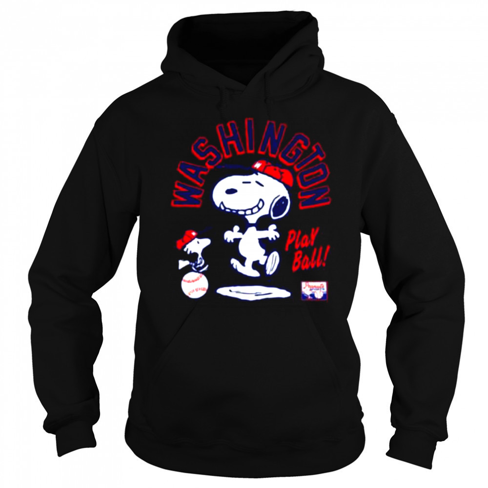 Snoopy Peanuts Ripple Junction Washington Baseball shirt Sweatshirt