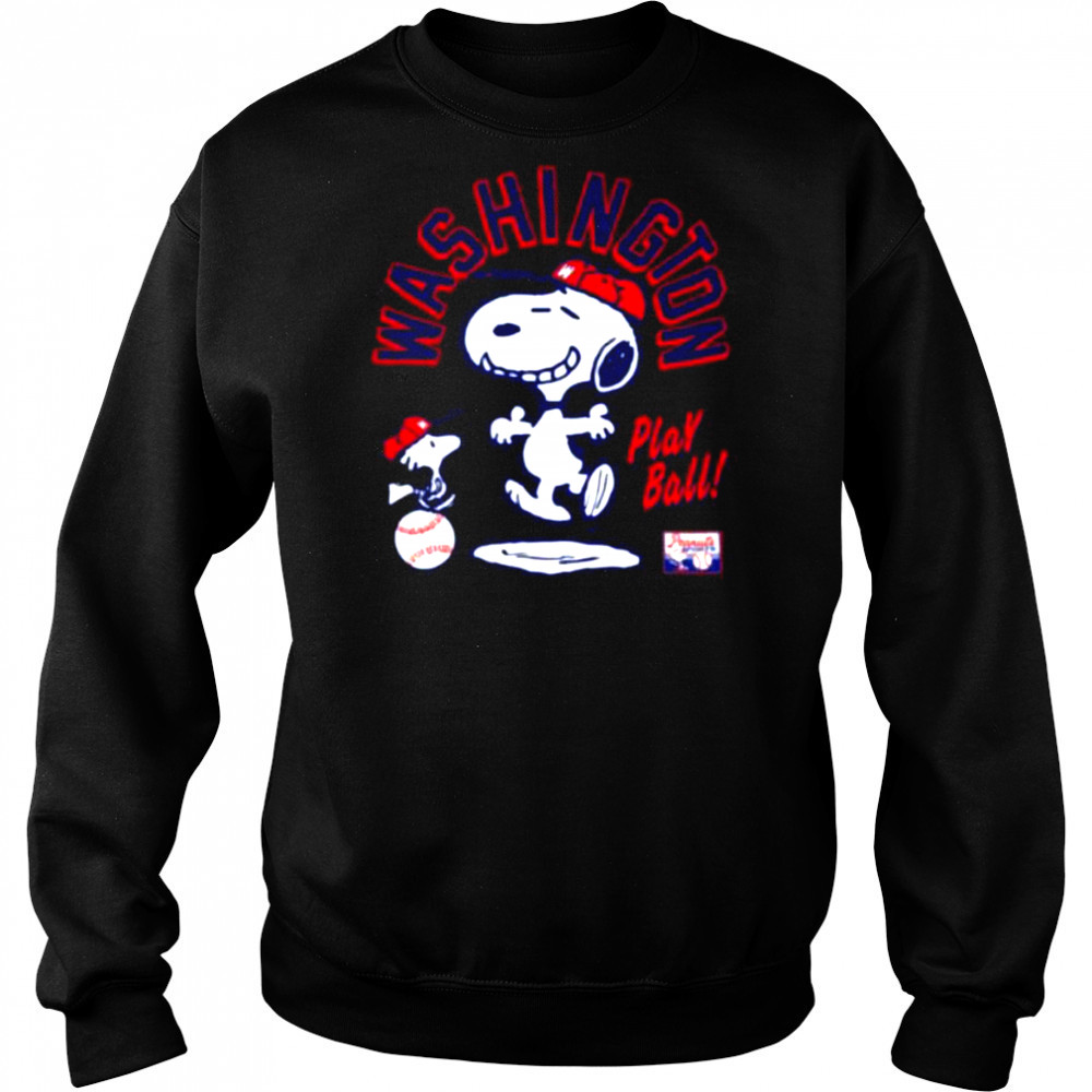 Snoopy Peanuts Ripple Junction Washington Baseball shirt Hoodie