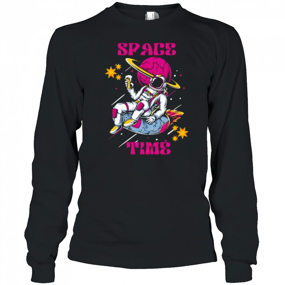Space Time Astronaut shirt Long Sleeved