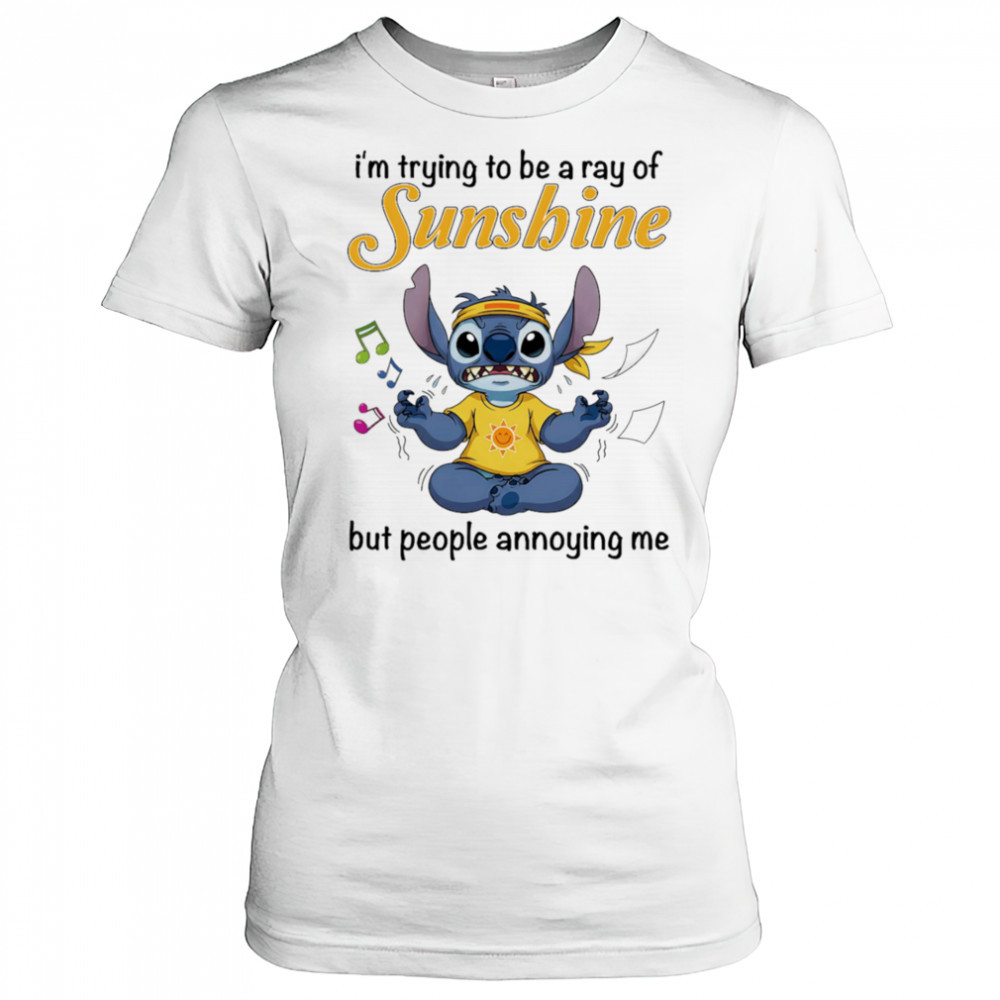 Stitch I’m trying be a ray of sunshine but people annoying me shirt Women's T-shirt