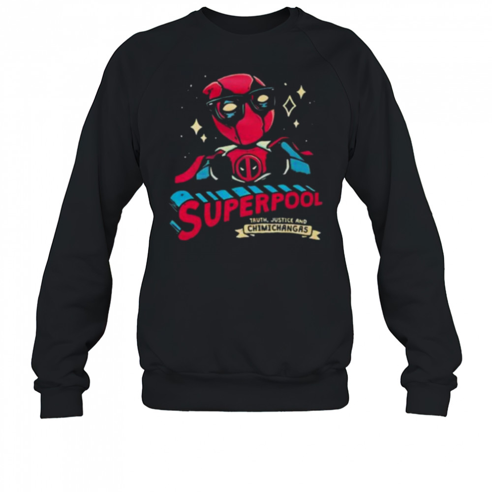Superpool truth justice and chimichangas shirt Sweatshirt