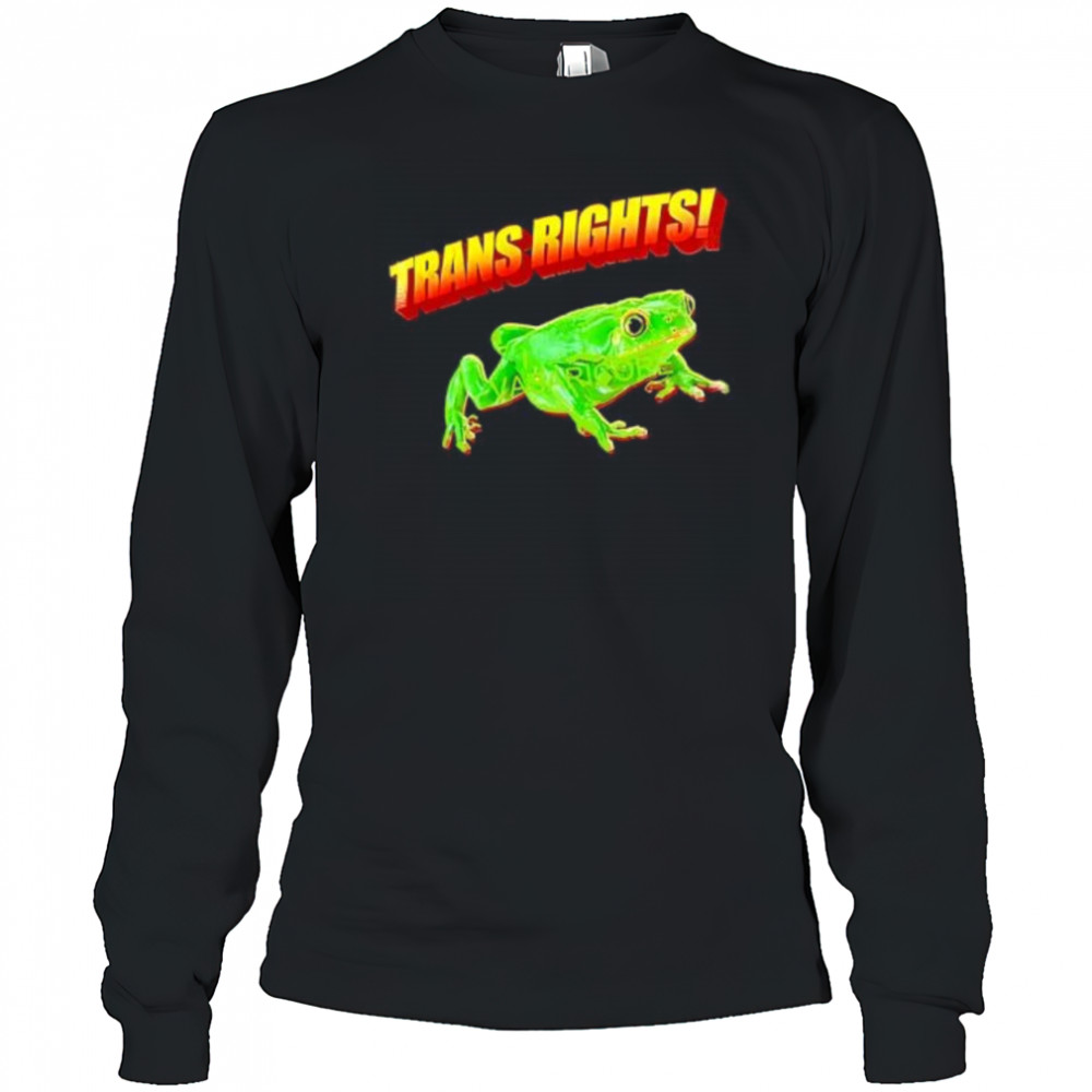 Trans Rights Frog shirt Long Sleeved