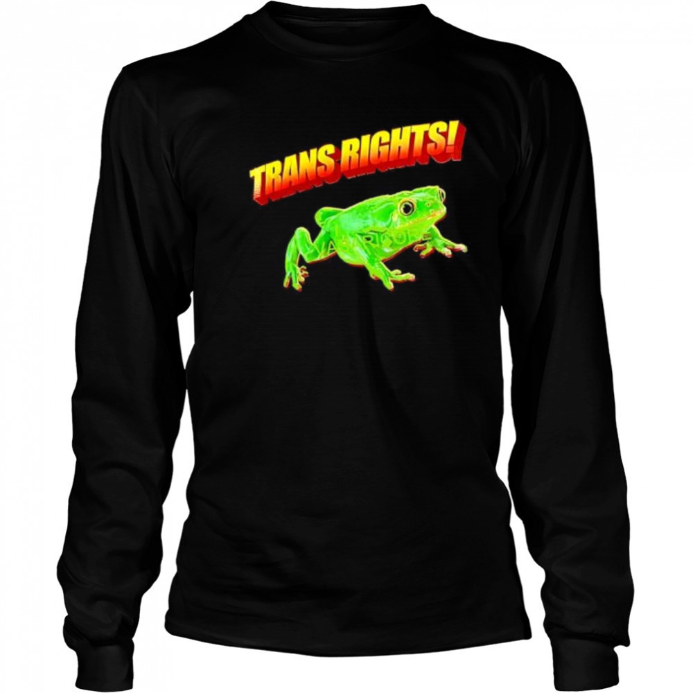 Trans Rights Frog shirt Long Sleeved