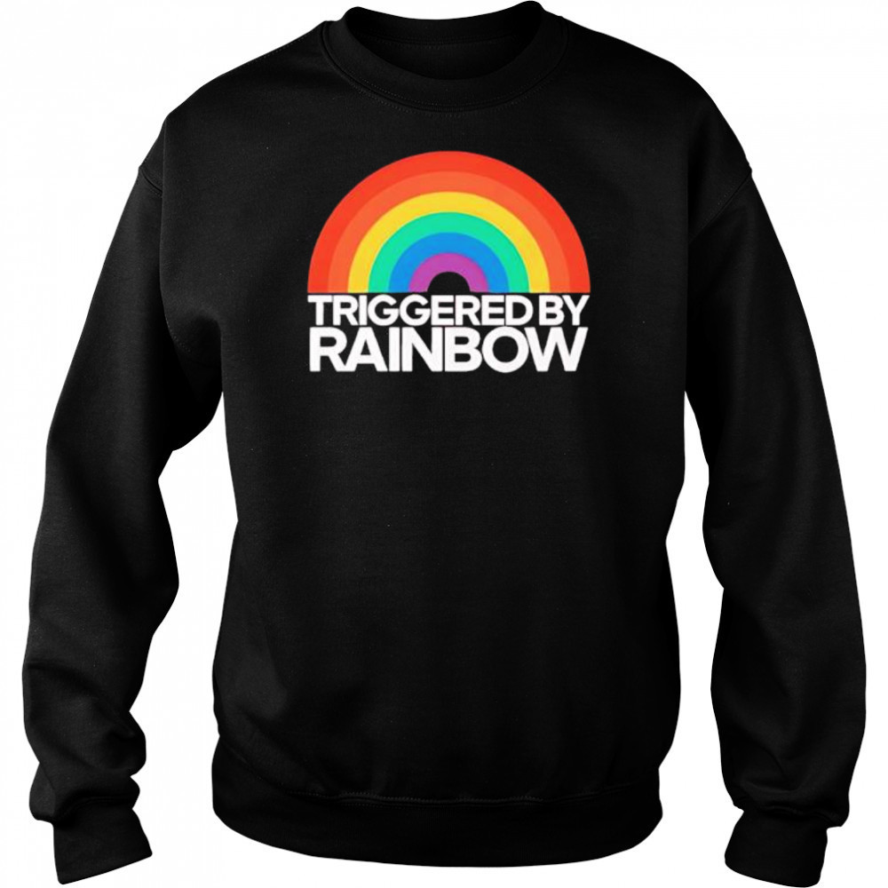 Triggered By Rainbow shirt Hoodie