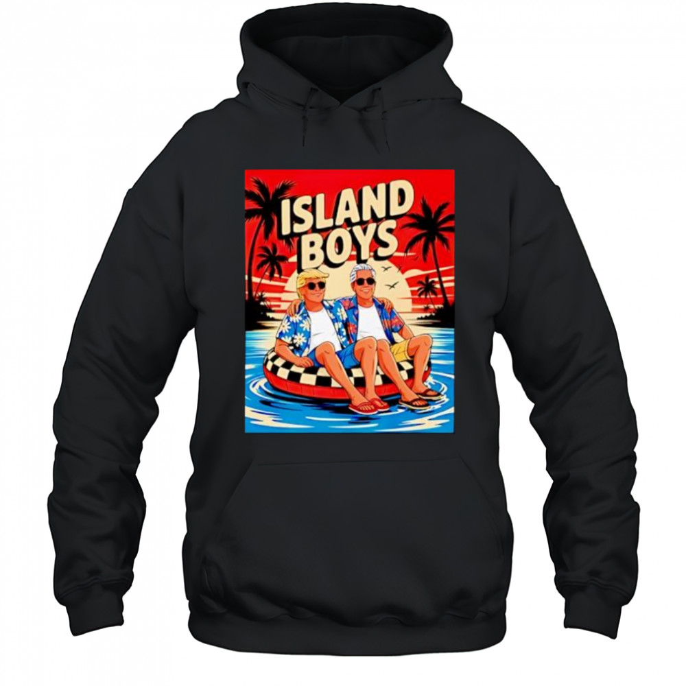Trump Epstein Island Boys sunset shirt Hoodie