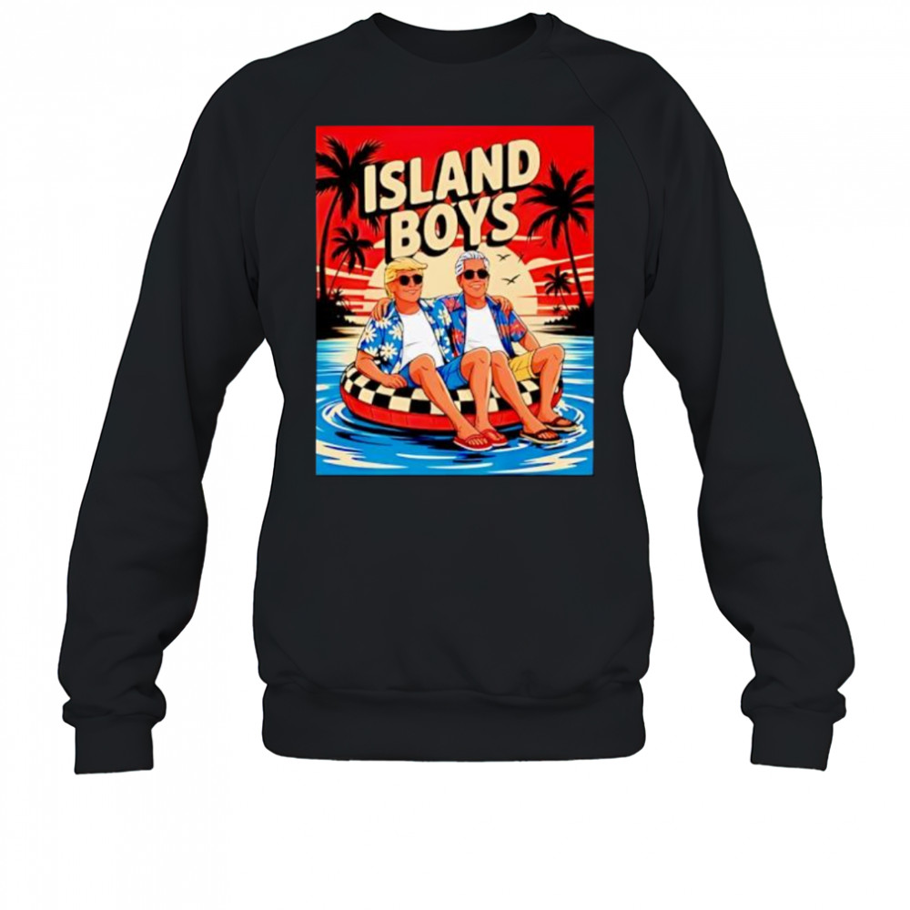 Trump Epstein Island Boys sunset shirt Sweatshirt