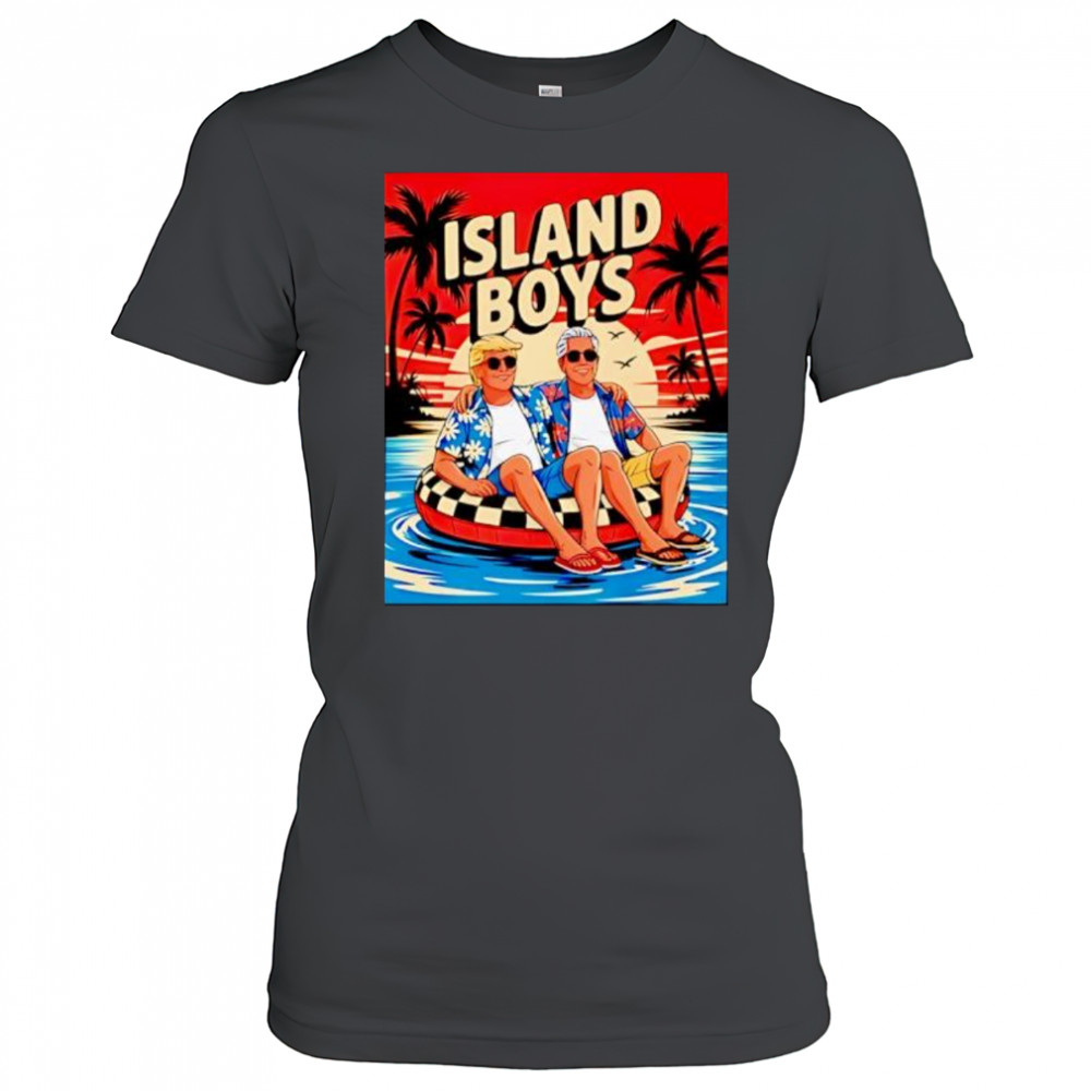 Trump Epstein Island Boys sunset shirt Women's T-shirt