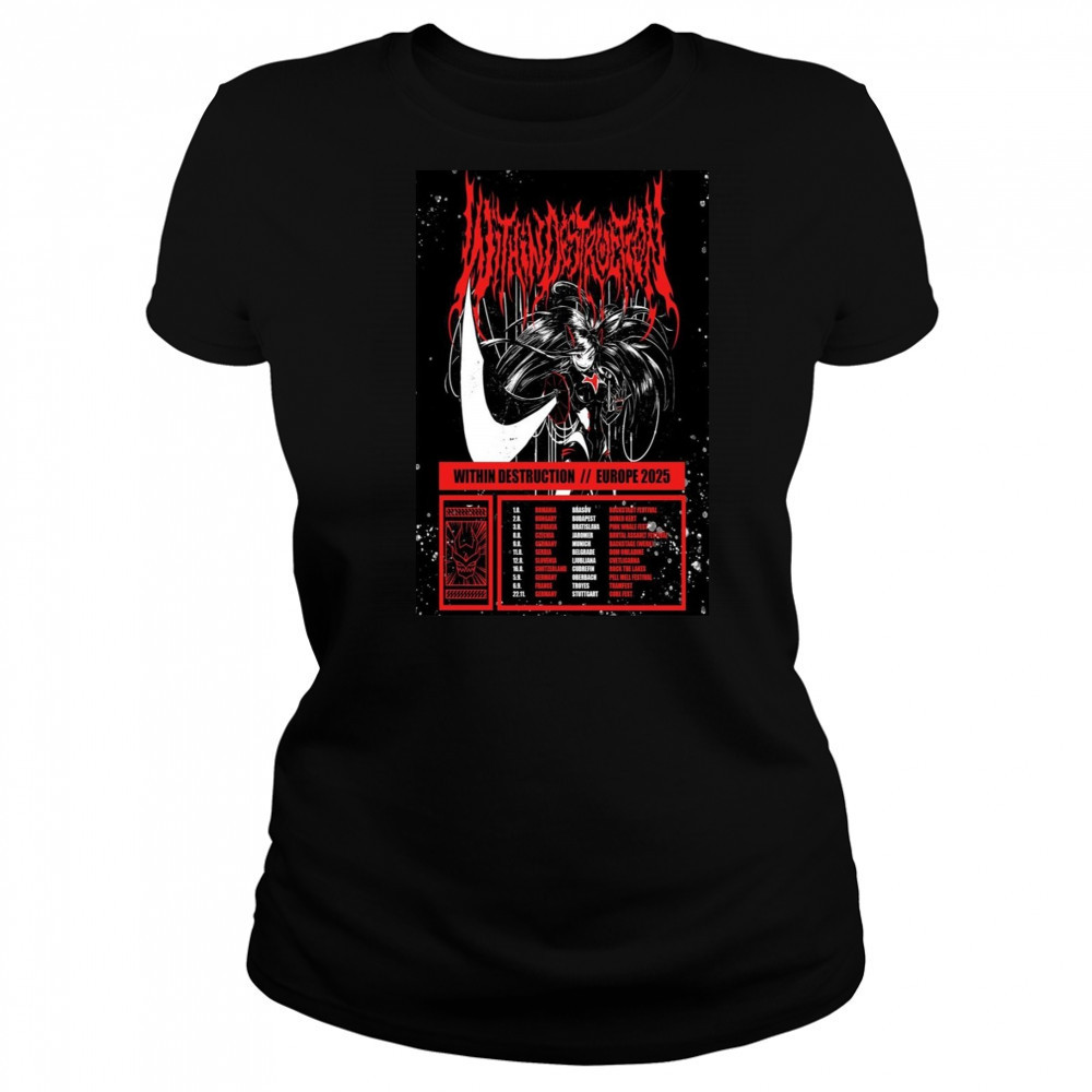 Within Destruction Europe 2025 Poster Shirt Women's T-shirt