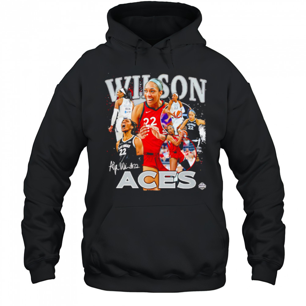 A’ja Wilson Las Vegas Aces WNBA All-Star signature shirt Hoodie