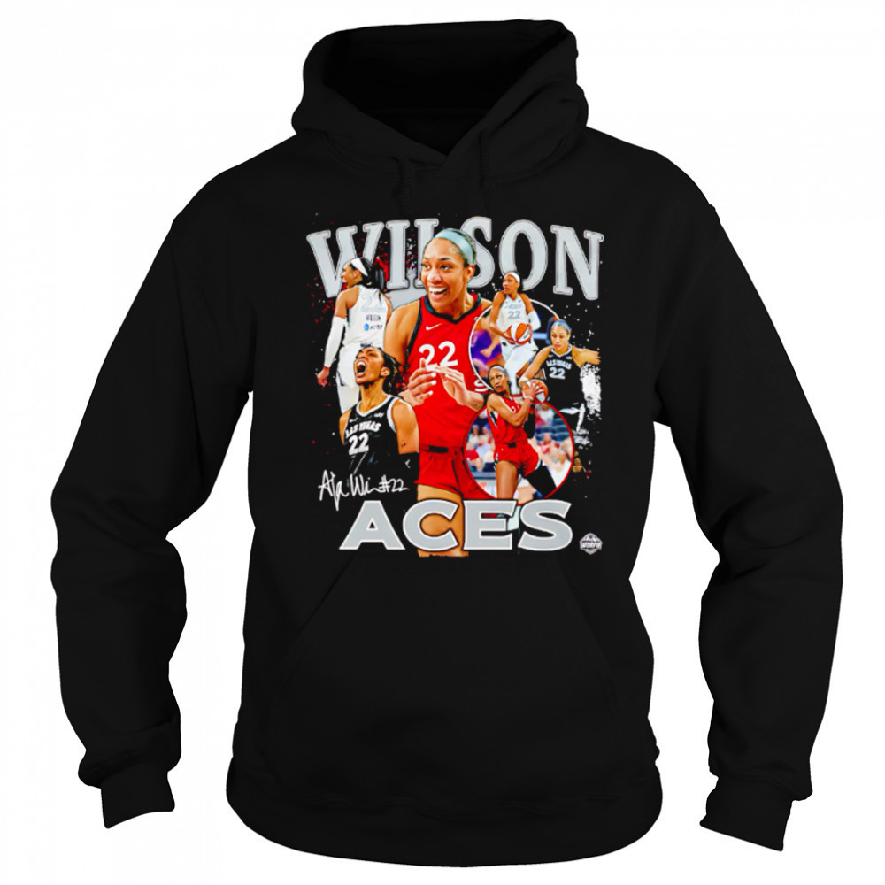 A’ja Wilson Las Vegas Aces WNBA All-Star signature shirt Sweatshirt