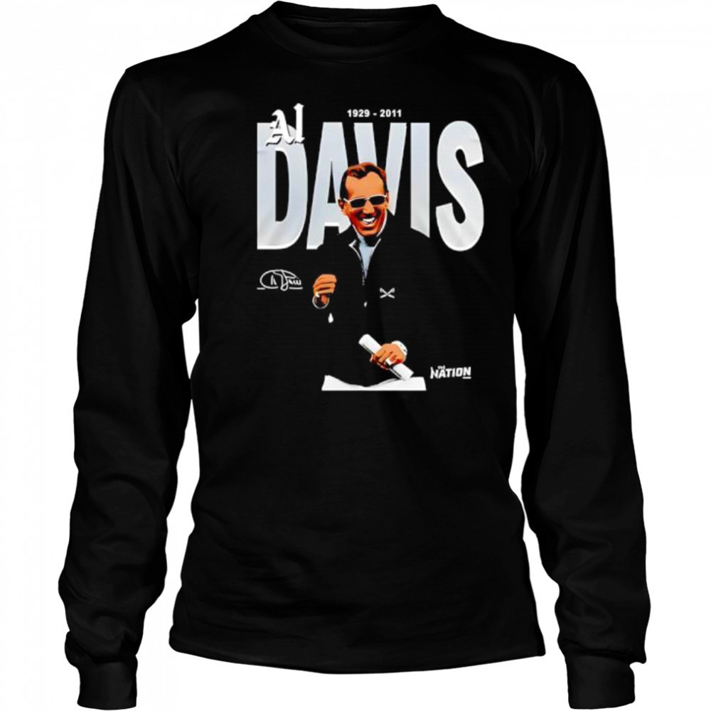 AL Davis Oakland Raiders shirt Long Sleeved
