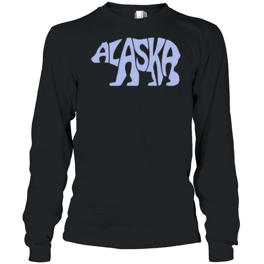 Alaska Bear Word shirt Long Sleeved