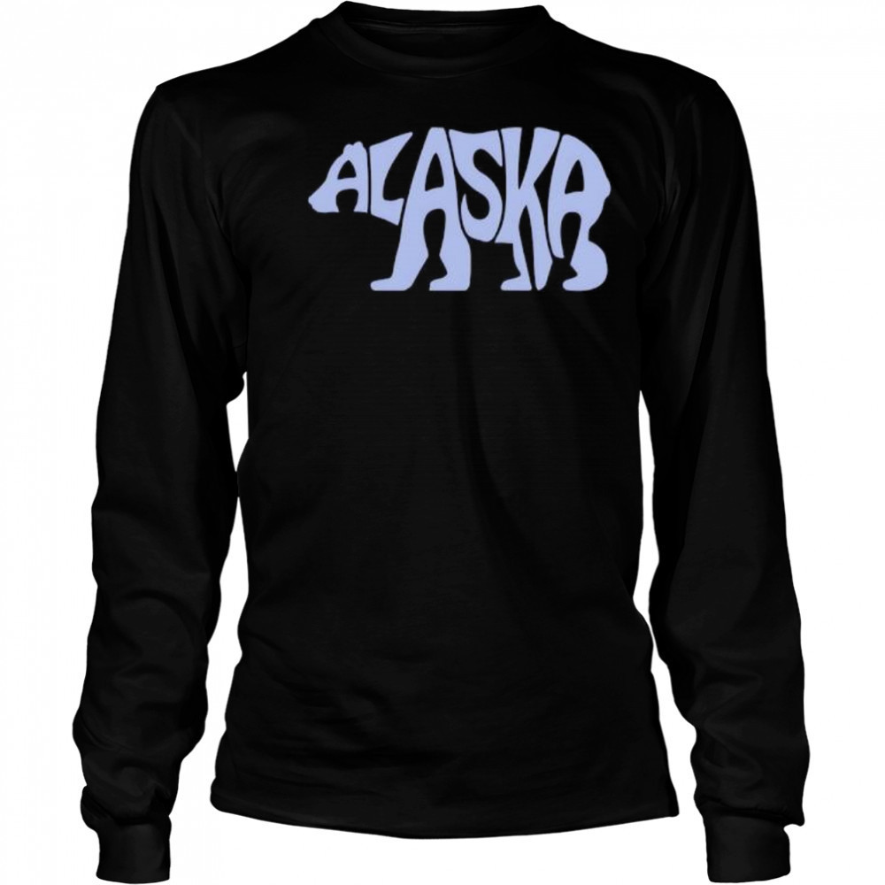 Alaska Bear Word shirt Long Sleeved