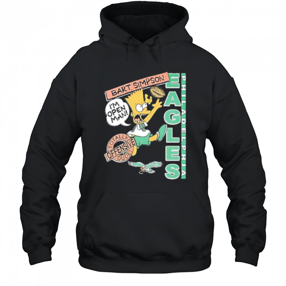 Bart Simpson Eagles NFL shirt Hoodie