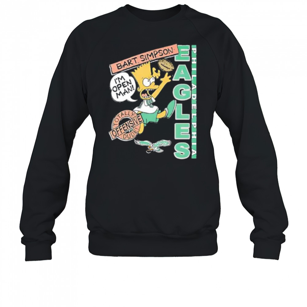 Bart Simpson Eagles NFL shirt Sweatshirt