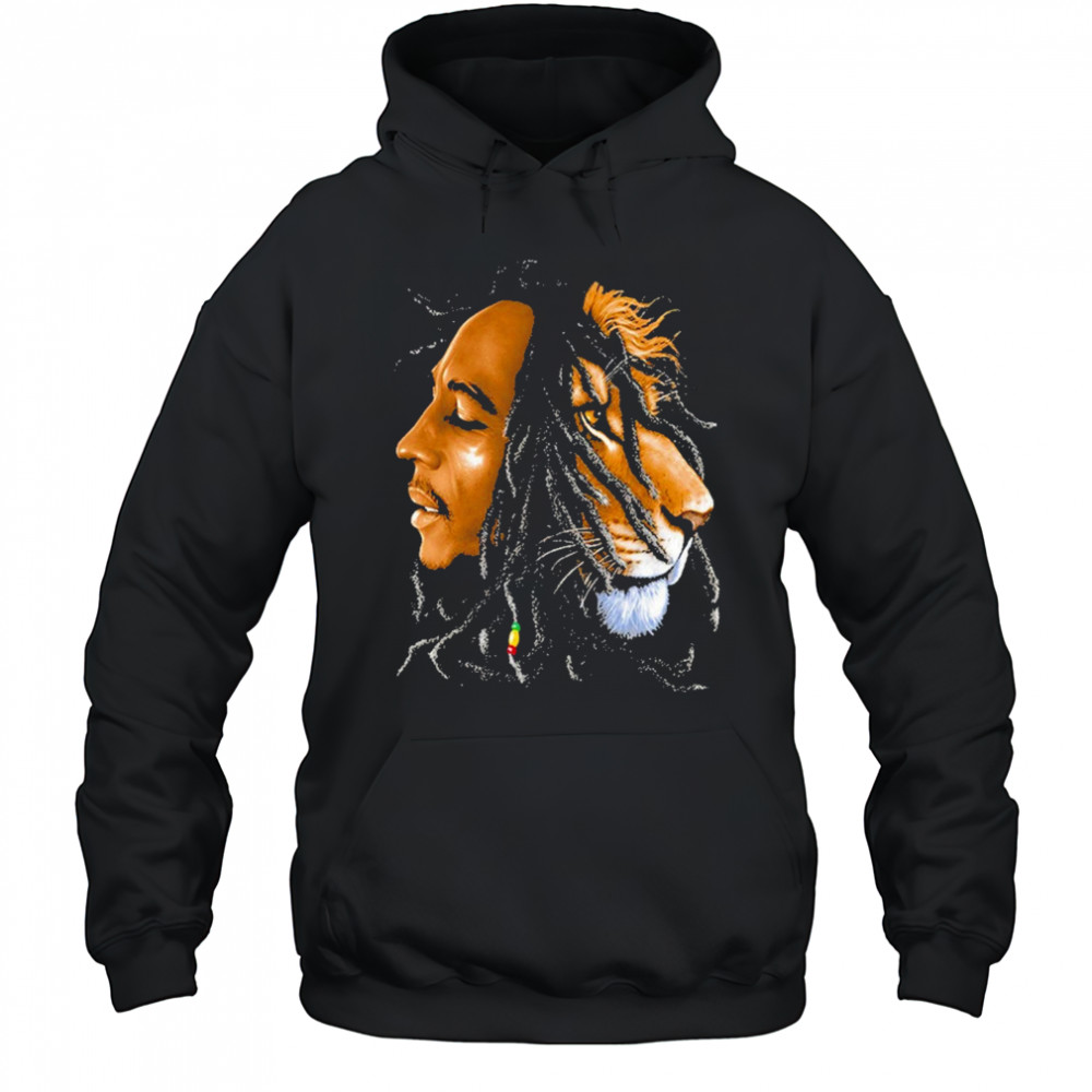 Bob Marley Lion T-Shirt Hoodie