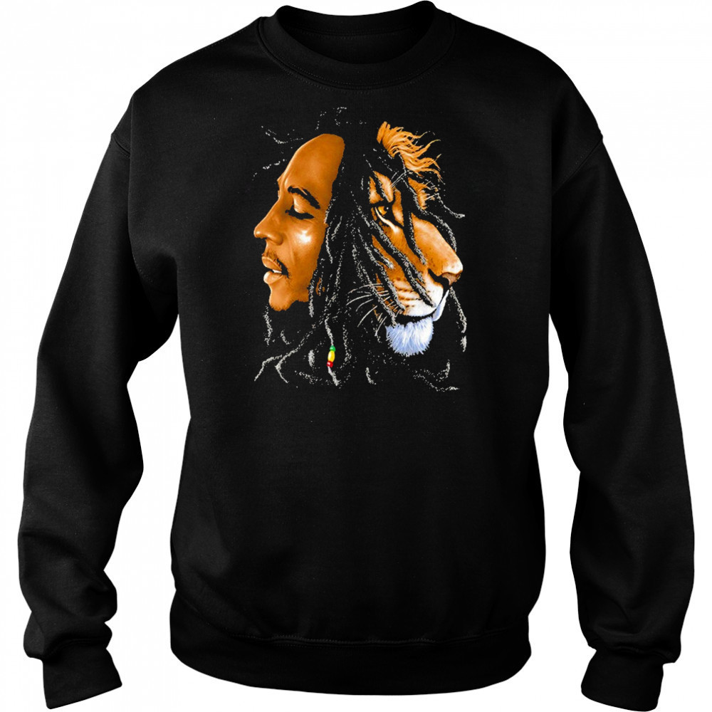 Bob Marley Lion T-Shirt Hoodie