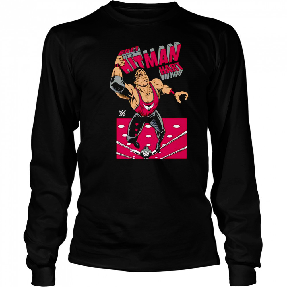 Bret Hart caricature shirt Long Sleeved
