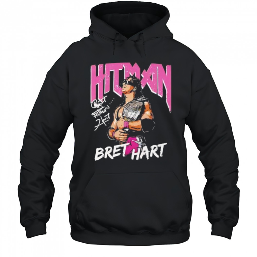 Bret Hart Hitman Signature shirt Hoodie