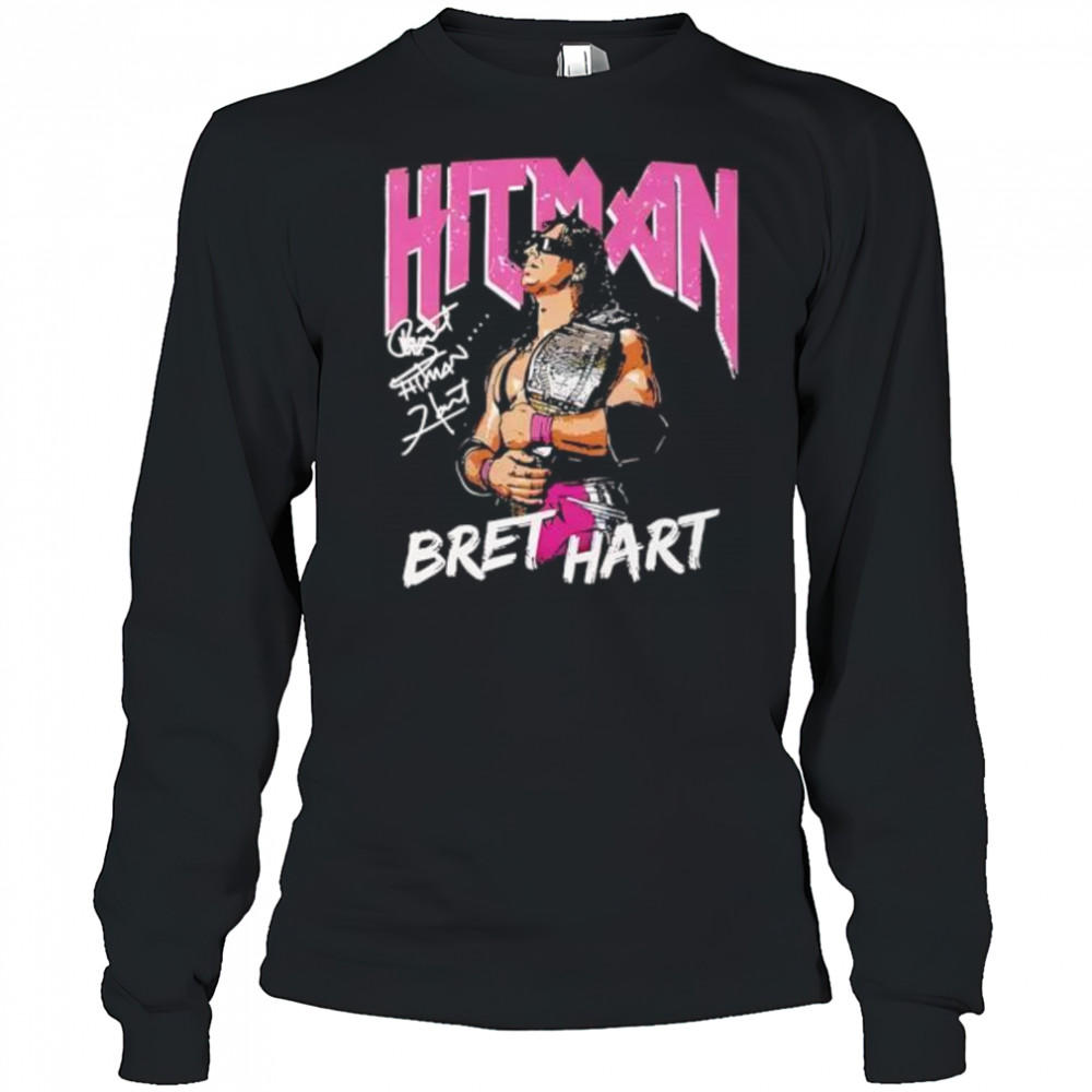 Bret Hart Hitman Signature shirt Long Sleeved