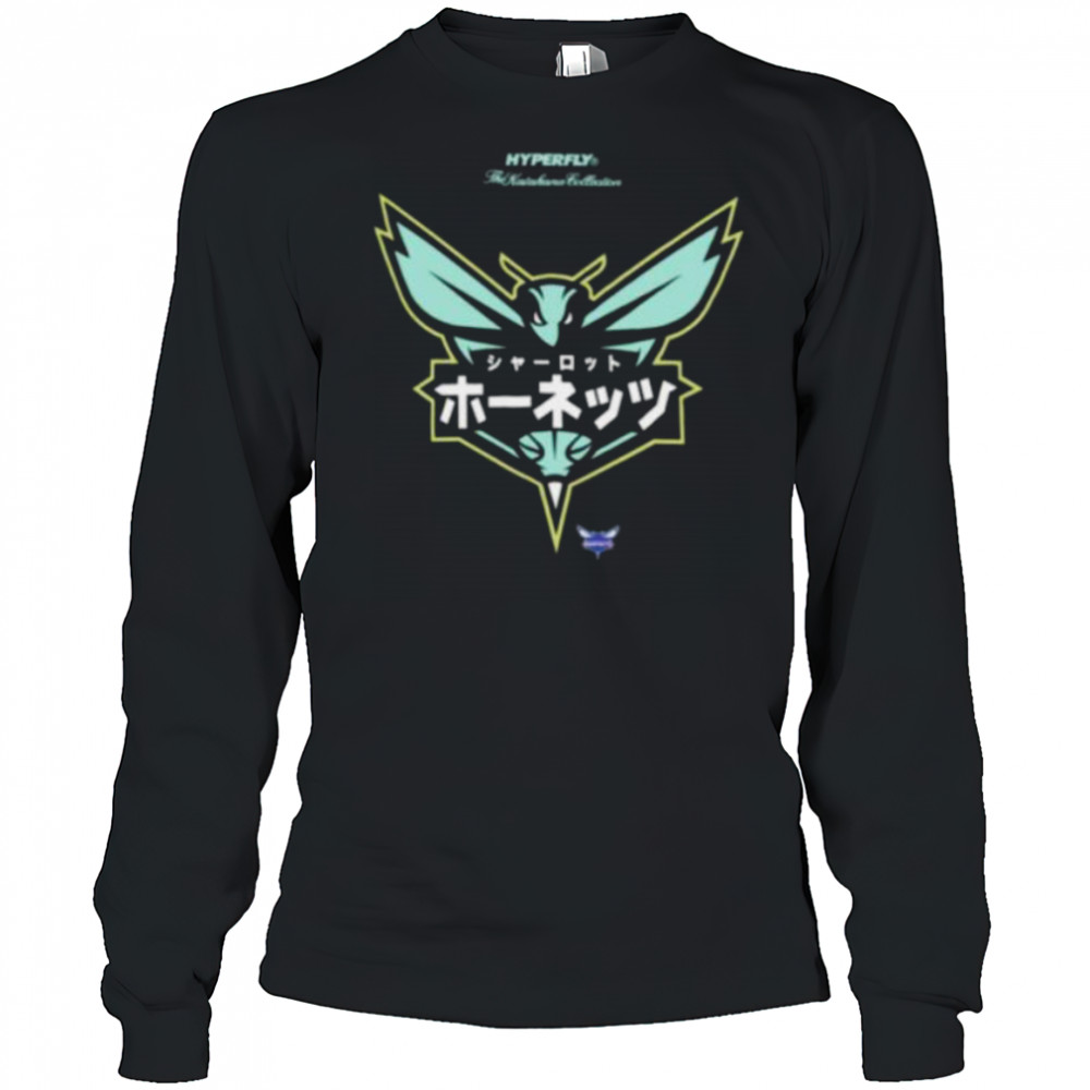 Charlotte Hornets Hyperfly Katakana X 2025 All Star Game T Shirts Long Sleeved