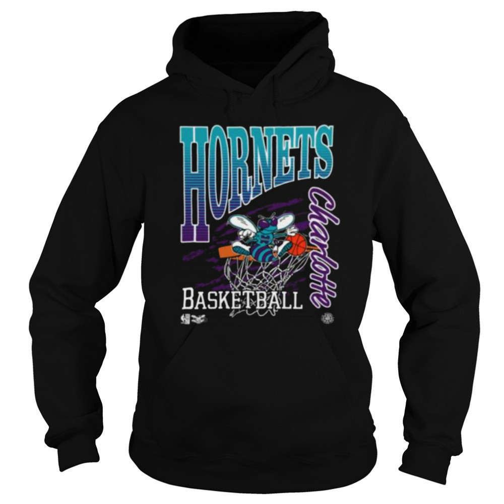 Charlotte Hornets Mitchell & Ness NBA Basketed Vintage Shirt Sweatshirt