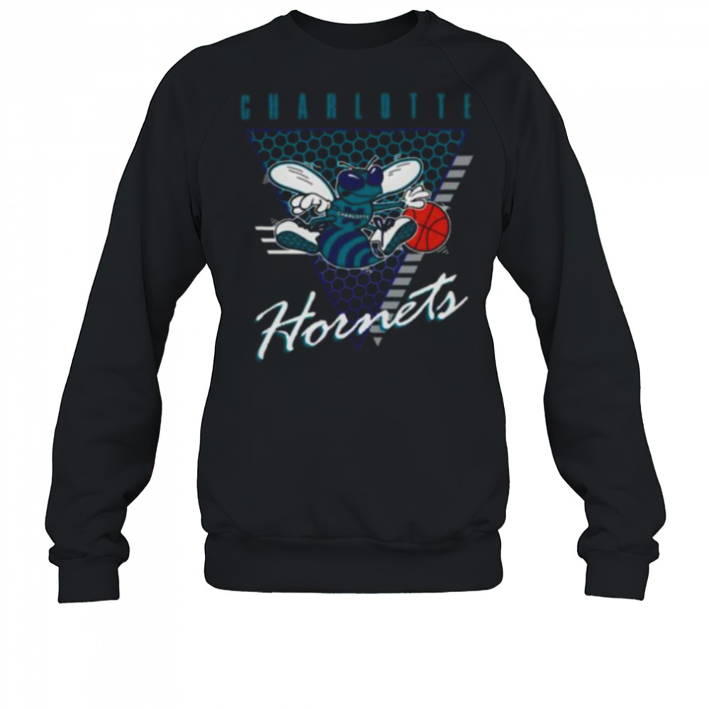 Charlotte Hornets Retro Triangle Logo Shirt Sweatshirt