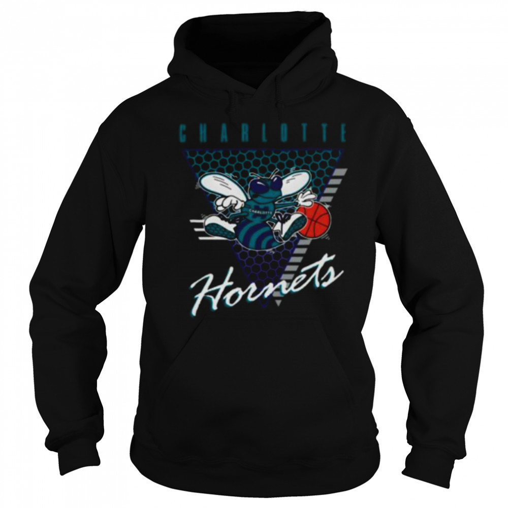Charlotte Hornets Retro Triangle Logo Shirt Sweatshirt