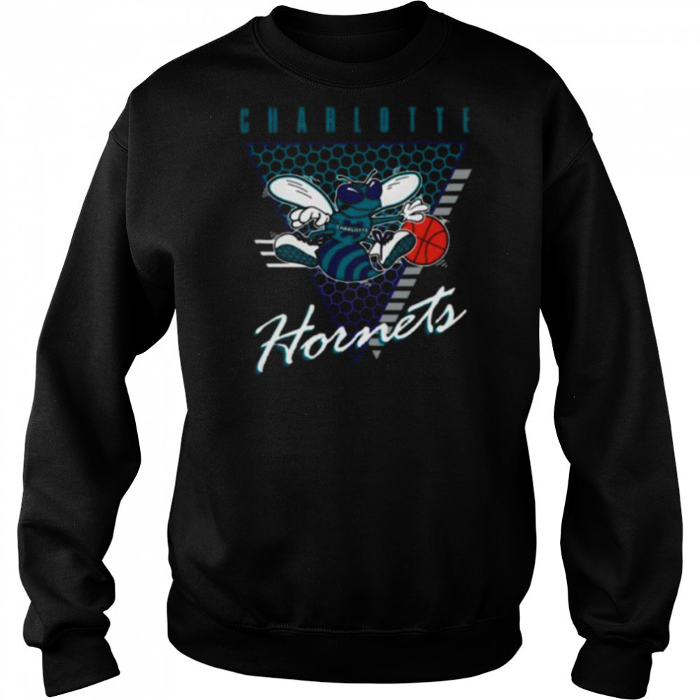 Charlotte Hornets Retro Triangle Logo Shirt Hoodie