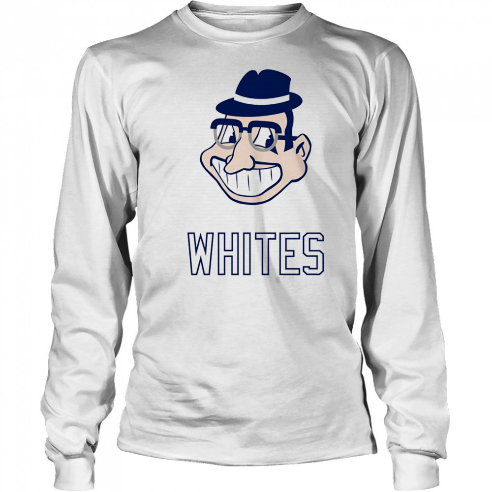 Cleveland Indians Whites logo shirt Long Sleeved