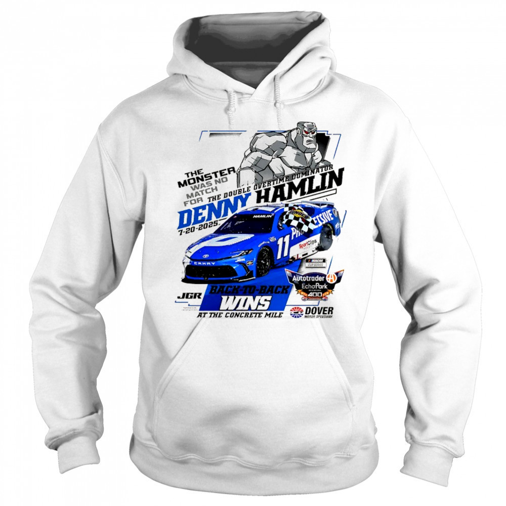 Denny Hamlin Checkered Flag Sports 2025 Autotrader EchoPark Automotive 400 Race Win back to back wins shirt Sweatshirt