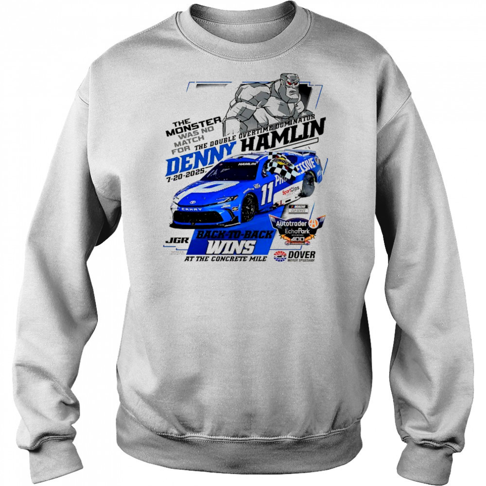 Denny Hamlin Checkered Flag Sports 2025 Autotrader EchoPark Automotive 400 Race Win back to back wins shirt Hoodie